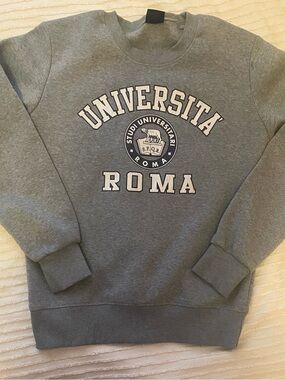 Universita Roma Grey Crewneck Sweatshirt